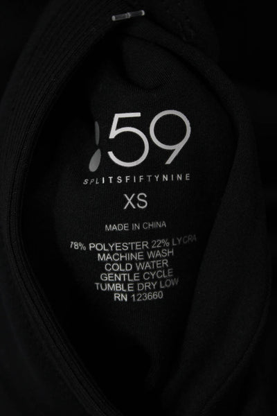 Splits 59 Womens Reversible Snap Closure Bomber Jacket Black Size XS