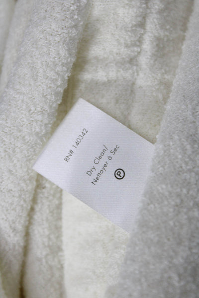 Elizabeth and James Womens Long Sleeve Drawstring Cinched Top Cream Size XS