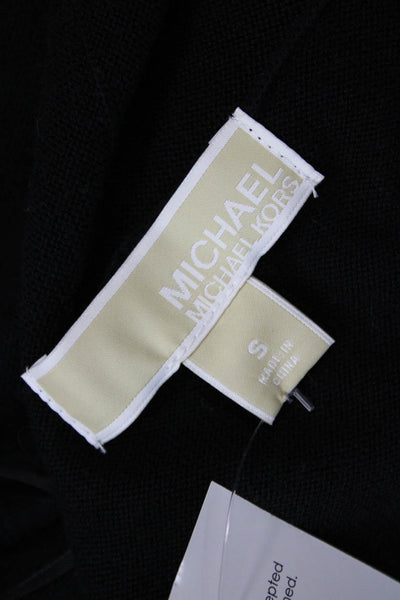 Michael Michael Kors Womens Short Sleeve Open Front Cardigan Black Size S