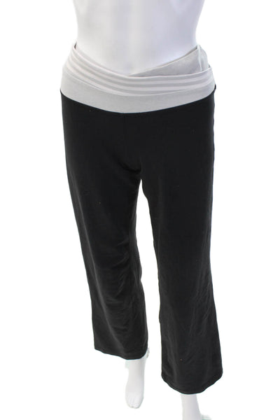 Lululemon Womens Layered Waist Detail Flared Leg Athletic Pants Black Size 10