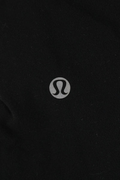 Lululemon Womens Layered Waist Detail Flared Leg Athletic Pants Black Size 10