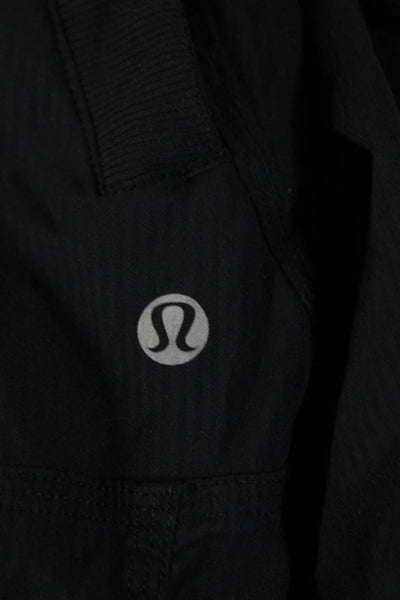 Lululemon Womens Drawstring Waist Pocketed Jogger Pants Solid Black Size 10