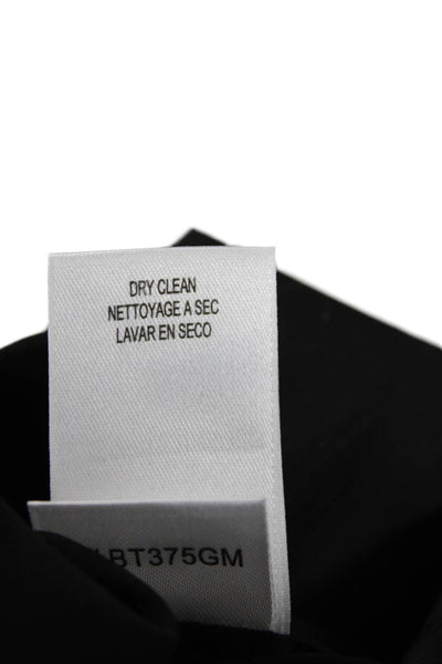 BCBGMAXAZRIA Womens Cotton Pleated Scoop Neck Sleeveless Dress Black Size XXS