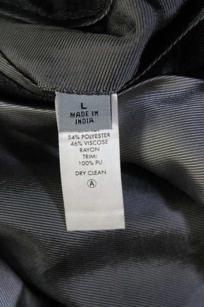 Calvin Klein Mens Wool Single Breasted Blazer Jacket Gray size L