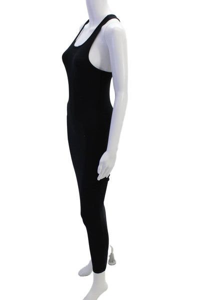 Michael Stars Womens Cotton Sleeveless Rouched Side Maxi Dress Black Size XS
