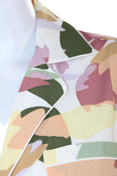 Joie Womens Floral Print Collared Button-Down Shirt Multicolor Size M