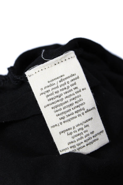 Donni Womens Elastic Waistband Three Button Lightweight Shorts Black Size XS