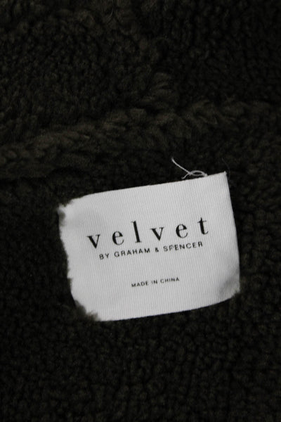 Velvet by Graham & Spencer Womens Open Front Sleeveless Vest Black Size XS