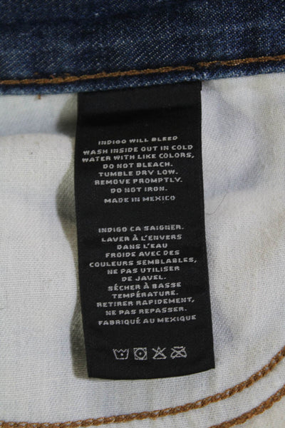 J Brand Womens Cotton Cut Off Denim Zip Fly Joey Short Blue Size 26