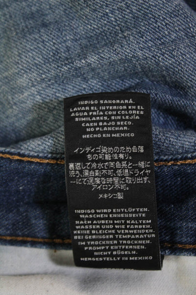 J Brand Womens Cotton Cut Off Denim Zip Fly Joey Short Blue Size 26