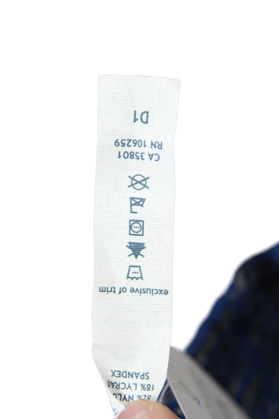 Lululemon Womens Mid Rise Pull On Straight Leg Windbreaker Pants Blue Size 2