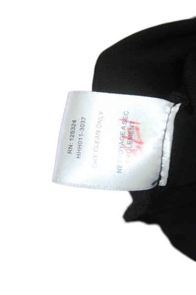 Haute Hippie Womens V Neck Sleeveless Hook Closure Dress Black Size M