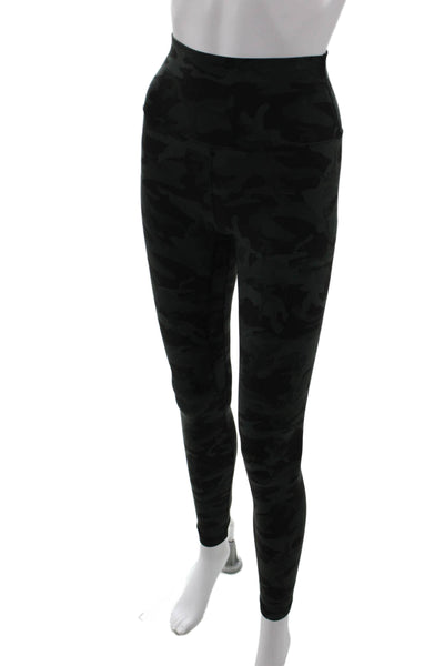 Lululemon Womens Camouflage Print Stretch Ankle Leggings Green Size 4