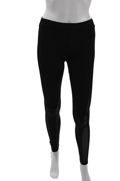 ONZIE Womens Perforated Side Detail Elastic Waist Ankle Leggings Black Size S