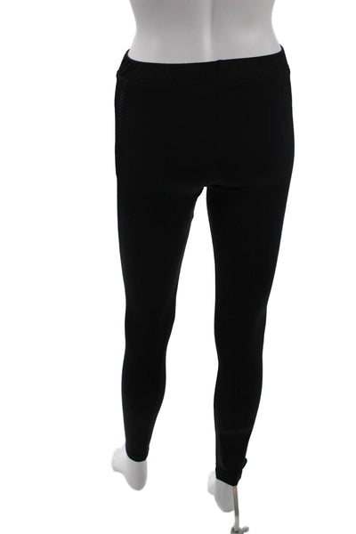 ONZIE Womens Perforated Side Detail Elastic Waist Ankle Leggings Black Size S