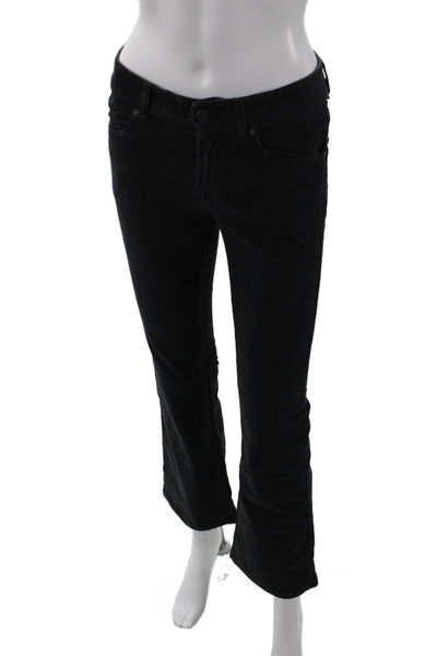 7 For All Mankind Womens Cotton Slim Fit Bootcut Denim Jeans Black Size 26