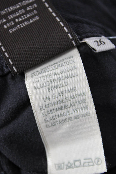7 For All Mankind Womens Cotton Slim Fit Bootcut Denim Jeans Black Size 26