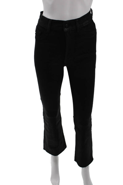 DL1961 Womens Cotton Bridget Boot Slim Fit Zip Fly Denim Jeans Black Size 26