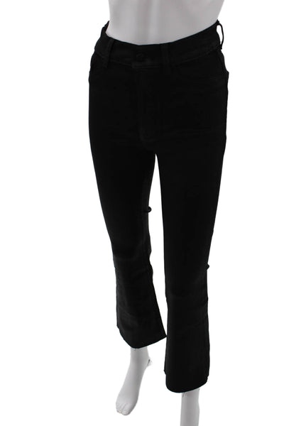 DL1961 Womens Cotton Bridget Boot Slim Fit Zip Fly Denim Jeans Black Size 26