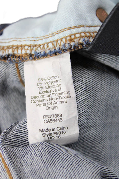 Madewell Womens Cotton Skinny Skinny Zip Fly Denim Jeans Blue Size 26