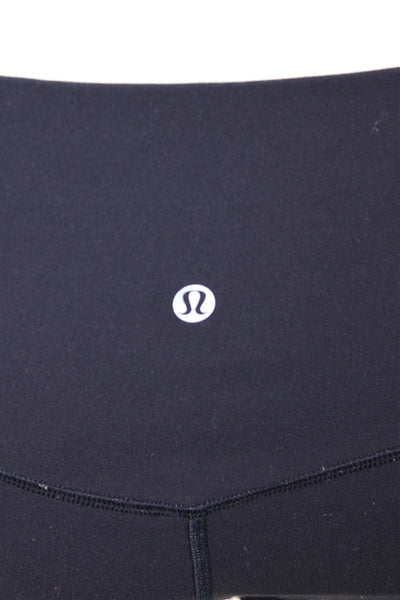 Lululemon Womens Athletic Mid-Rise Stretch Cropped Leggings Blue Size 6