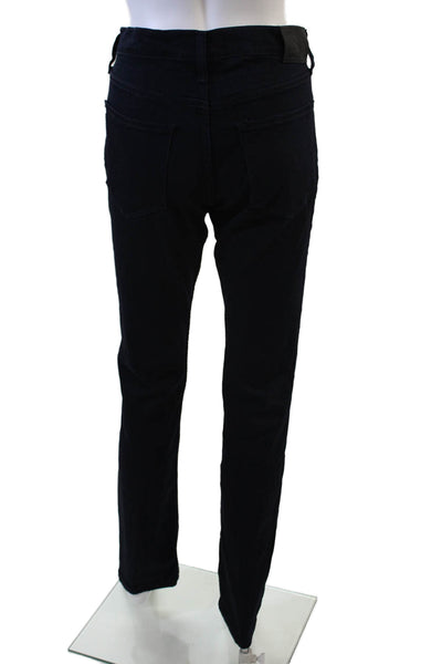 Paige Womens Five Pocket Mid Rise Casual Skinny Jeans Dark Blue Size 30