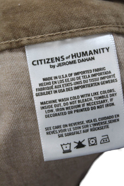 Citizens of Humanity Womens Cotton Velvet Skinny Leg Pants Brown Size 26