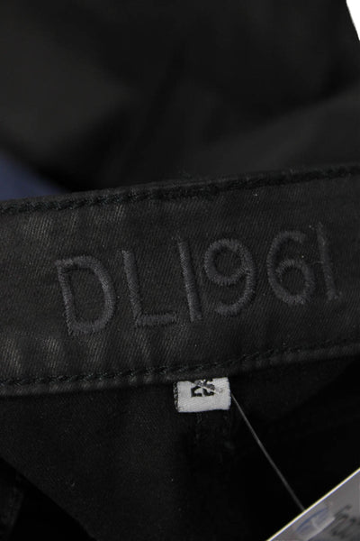 DL1961 Womens Cotton Florence Instasculpt Skinny Fit Jeans Black Size 26