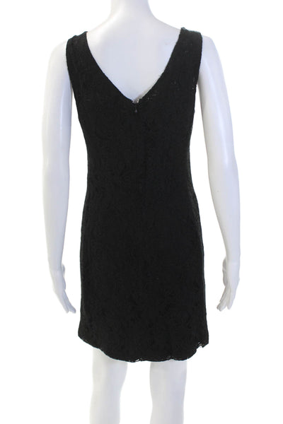 J&Ans Dolce & Gabbana Womens Cotton Floral Zippered Mini Dress Black Size 44