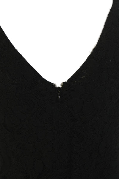 J&Ans Dolce & Gabbana Womens Cotton Floral Zippered Mini Dress Black Size 44
