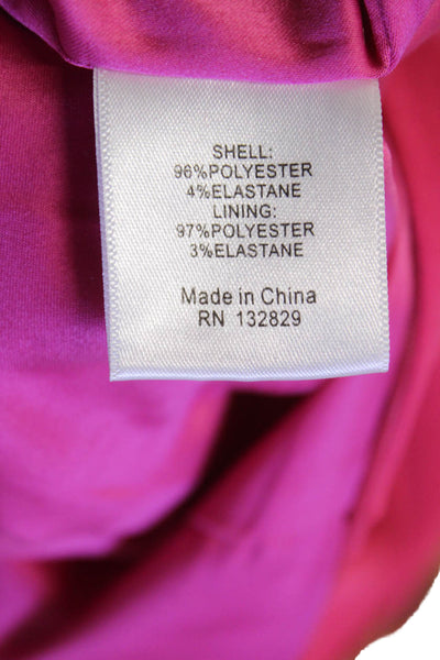 Lovers + Friends Womens Ruched Cut Out Zip Up Sleeveless Jumpsuit Pink Size XS