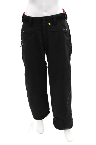 Bonfire Snowboarding Womens Zipper Fly Straight Leg Snow Pants Black Size Small