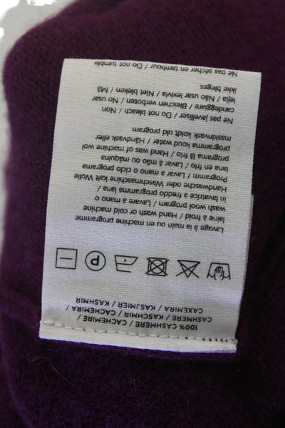 Notshy Womens Cashmere Long Sleeve Pullover Turtleneck Sweater Purple Size S/M