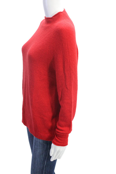 J Crew Womens Mock Neck Long Sleeve Pullover Sweater Red Size XS