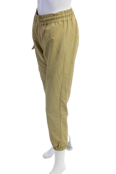 KT x T/Shirt Womens High Rise Jogger Pants Khaki Beige Size Extra Small