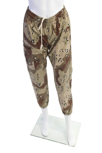 KT x T/Shirt Womens Animal Print High Rise Pants Brown Size Extra Small