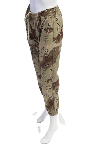 KT x T/Shirt Womens Animal Print High Rise Pants Brown Size Extra Small
