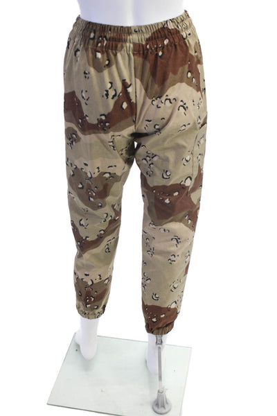 KT x T/Shirt Womens Animal Print High Rise Pants Brown Size Extra Small