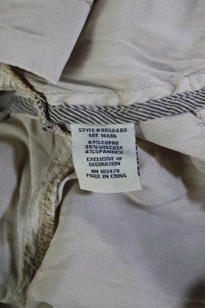Marrakech Womens Cargo Pocket Detail Collared Lightweight Jacket Beige Size L