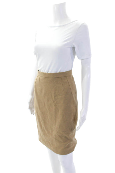 Dolce & Gabbana Womens wool Knee Length Pencil Skirt Beige Size EUR 40