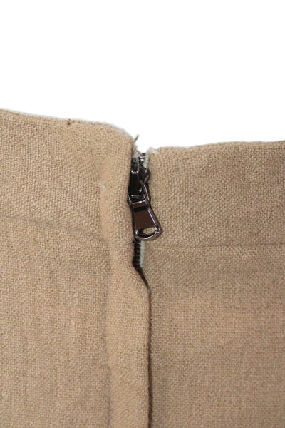 Dolce & Gabbana Womens wool Knee Length Pencil Skirt Beige Size EUR 40
