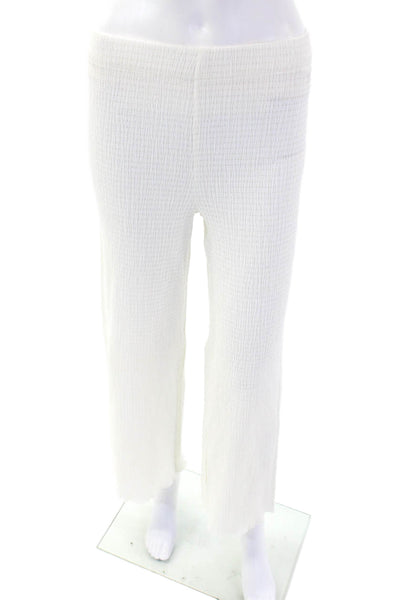 Wilfred Womens Striped Print Elastic Waist Lightweight Pants White Size XS