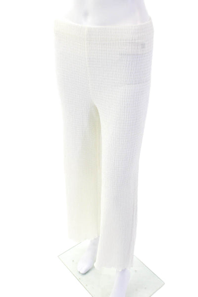 Wilfred Womens Striped Print Elastic Waist Lightweight Pants White Size XS