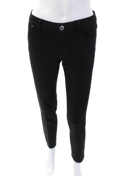 DL 1961 Womens Cotton Coco Comfort Straight Leg Slim Fit Jeans Black Size 26