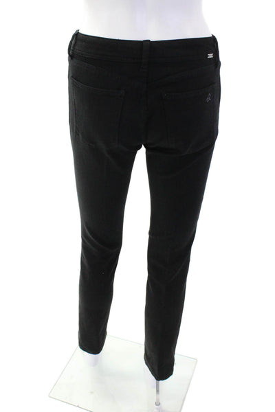 DL 1961 Womens Cotton Coco Comfort Straight Leg Slim Fit Jeans Black Size 26