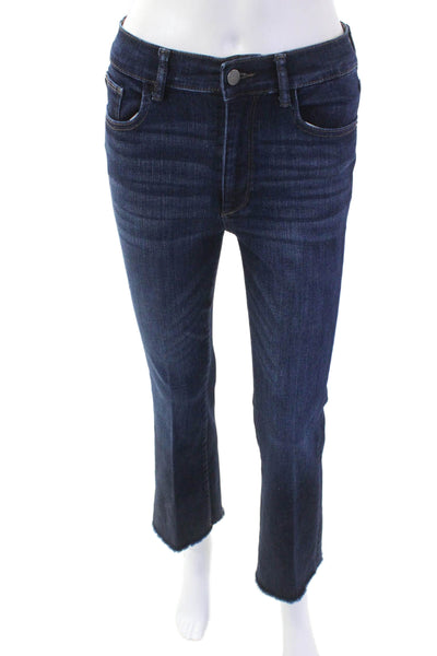 DL1961 Womens Cotton Bridget Boot 27" Slim Fit Zip Fly Denim Jeans Blue Size 26