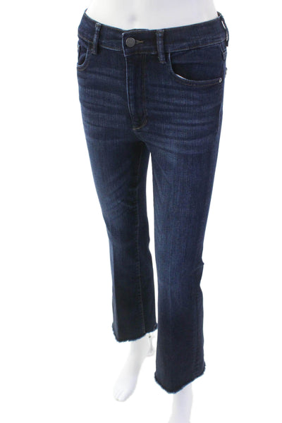 DL1961 Womens Cotton Bridget Boot 27" Slim Fit Zip Fly Denim Jeans Blue Size 26