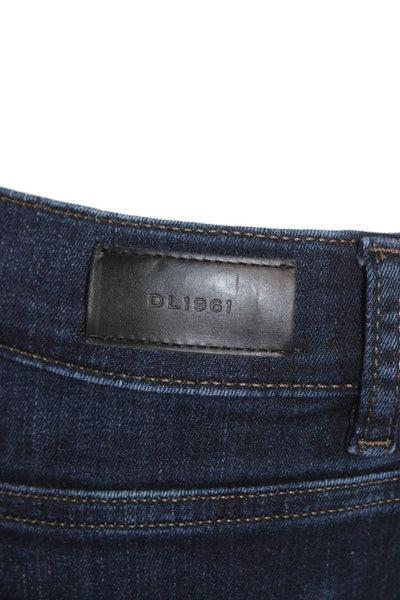 DL1961 Womens Cotton Bridget Boot 27" Slim Fit Zip Fly Denim Jeans Blue Size 26