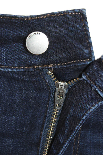 DL1961 Womens Cotton Bridget Boot 27" Slim Fit Zip Fly Denim Jeans Blue Size 26