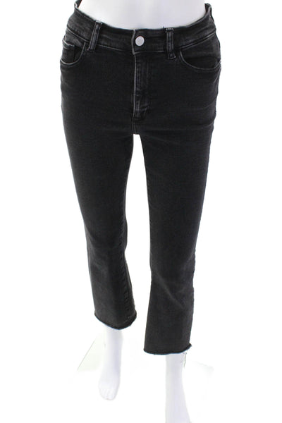 DL1961 Womens Bridget Boot High Rise Instasculpt Jeans Black Size 26